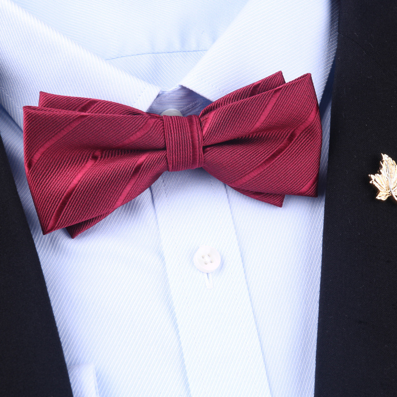 우아한 인기 와인색 보타이♜