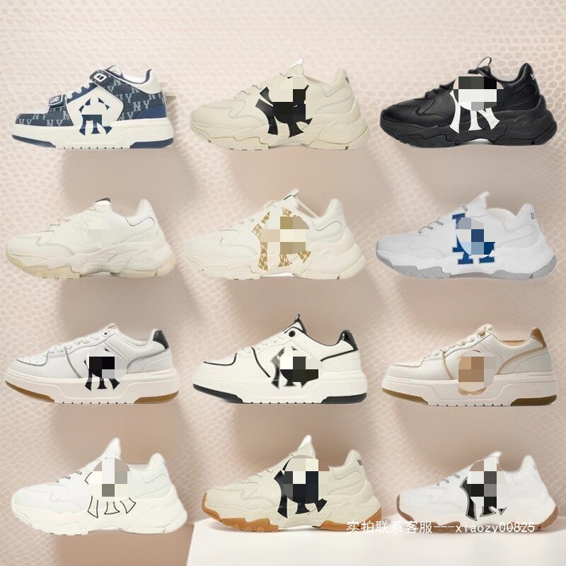 Putian High-End Version Pure Original Mlb Lightweight Height-Increasing Thick-Soled Men's Sports Shoes Running Shoes Sneakers Basketball Shoes Women's