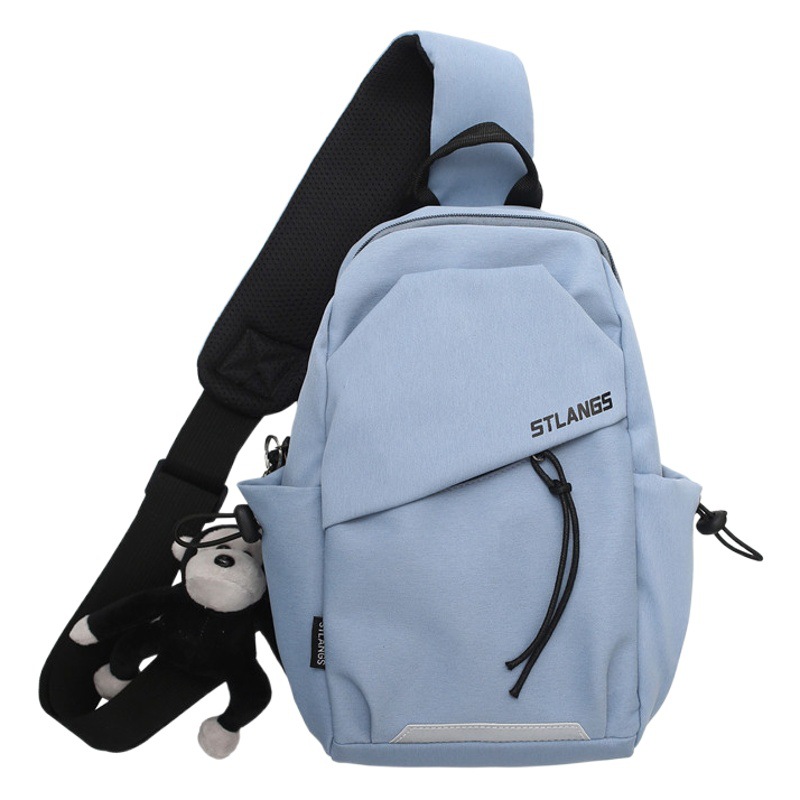 New Style Chest Bag Men's Casual Japanese All-match Shoulder Bag Student Fashion Sports Small Backpack Women's Trendy Brand Crossbody Bag