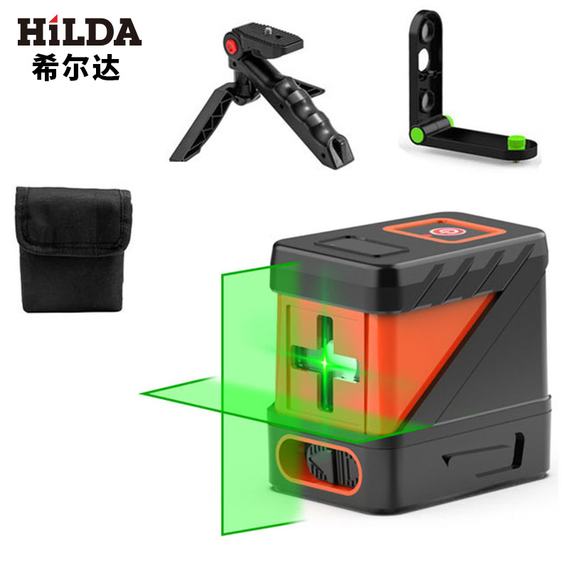 Naranja Shell recubierto luz verde (simple) + soporte de pared + trípode