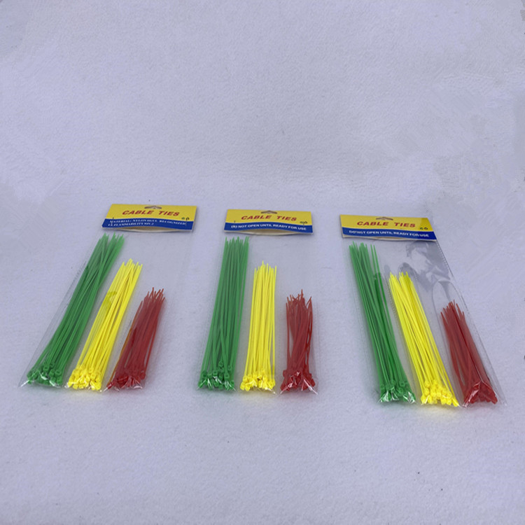 彩色尼龙扎带塑料卡扣分隔袋扎线带 自锁式固定 2x200×150*100mm