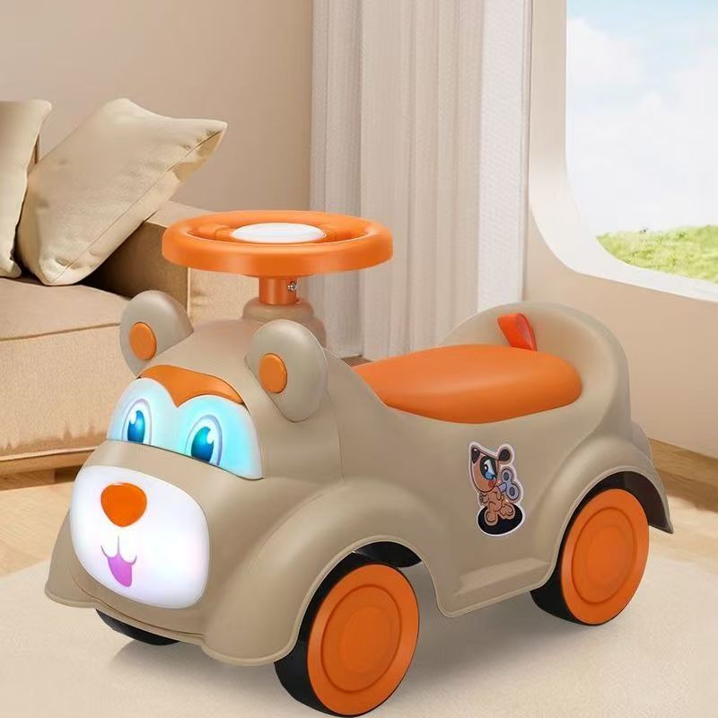 Patina infantil patina de equilibrio de cuatro ruedas patina de bebé no volcado patina de niños y niñas 1 - 3 años de edad