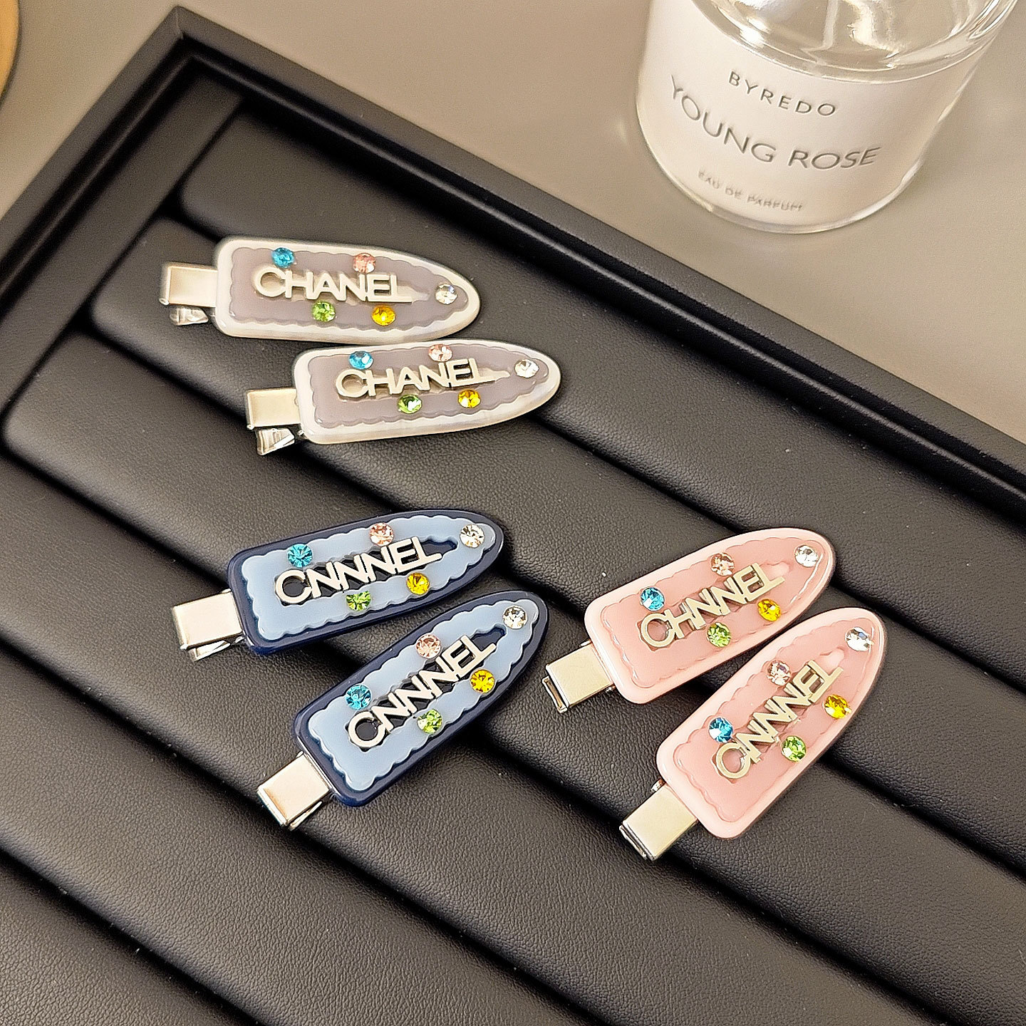 Korean Style Diamond Small Lace Clip Seamless Acetate Duckbill Clip Bangs Clip Cute Hair Accessories Hairpin Hair Root