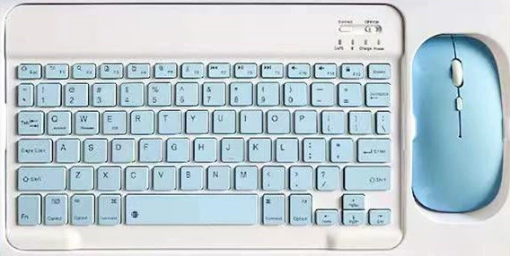 Bluetooth keyboard & mouse kit, tablet case 10/7 inch, rechargeable or battery mouse, multi-color