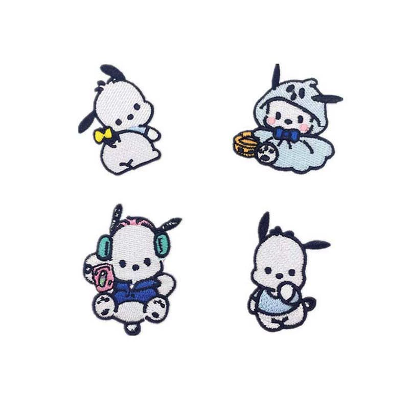 Birch Embroidered cloth patch computer embroidered seal DIY accessories self-adhesive cartoon cloak and handkerchief clothing decorative patch