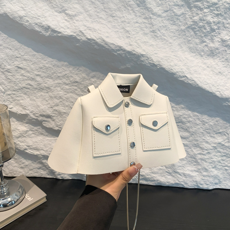 Camisas en forma de bolsas 2024 nuevo verano dopamina vestir con color caramelo nicho de diseño sensación de moda