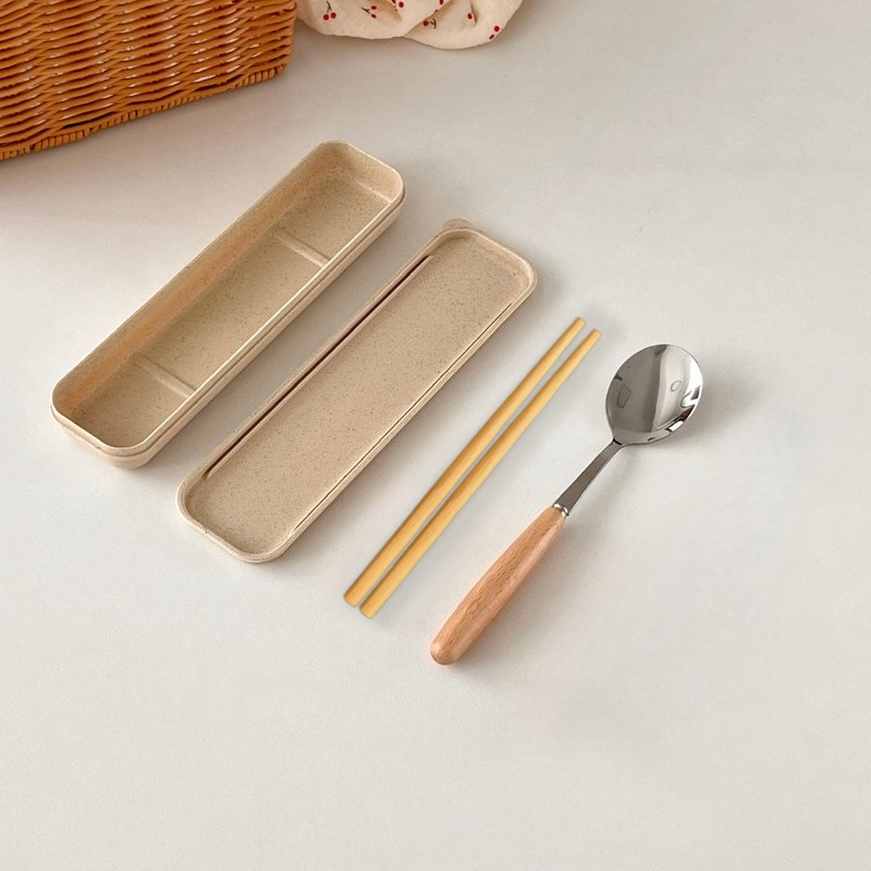 Juego de Cubiertos Occidentales Set de 3 Piezas de Acero Inoxidable y Madera, Pulido Espejo, para Regalos image 15