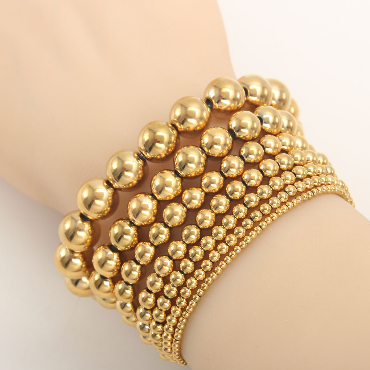 12g Weight Simple Style Geometric 304 Stainless Steel Bracelets In Bulk