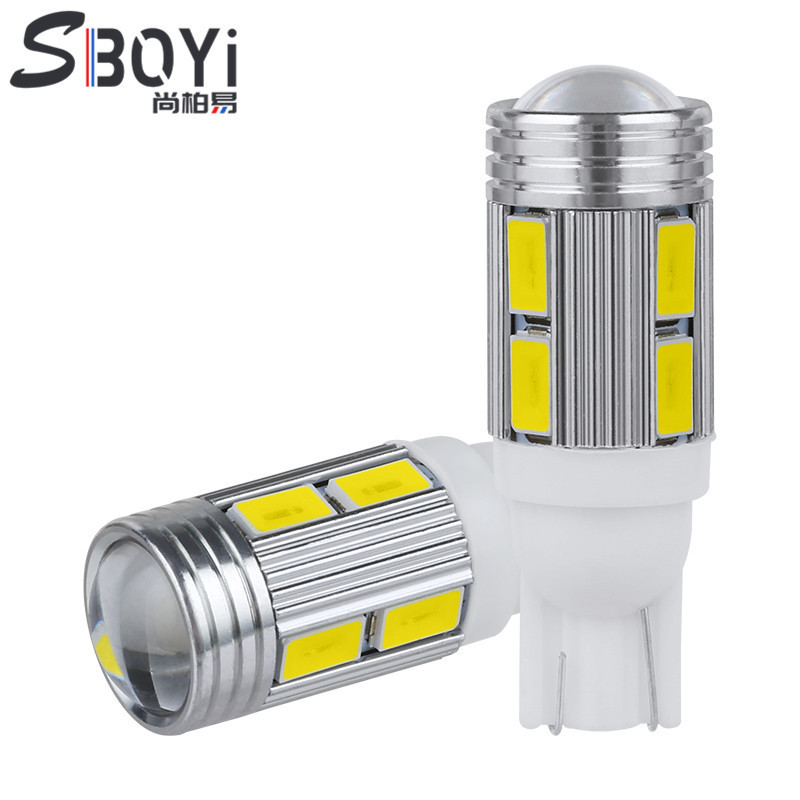 Car LED car light width indicator light T 10 194 w5w 168 lens 5630 10smd license plate light car light