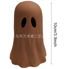 跨境新品万圣节可爱白幽灵派对装饰庭院摆件书房桌面装饰摆件