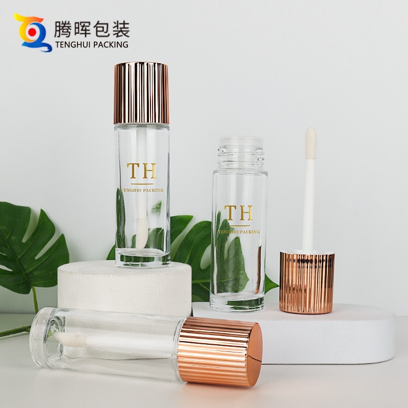 40ml 圆形透明唇釉瓶  点点棒遮瑕笔 粉底液化妆品分装玻璃瓶