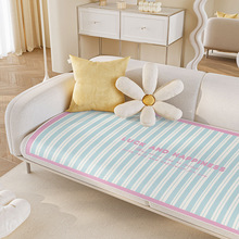 卡通冰丝沙发垫夏季凉席防滑垫2024新款夏天凉感坐垫套罩凉垫盖布