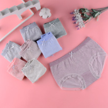 找工厂无缝纯彩棉银离子温变内裆莫代尔棉大码三角裤女士蕾丝内裤