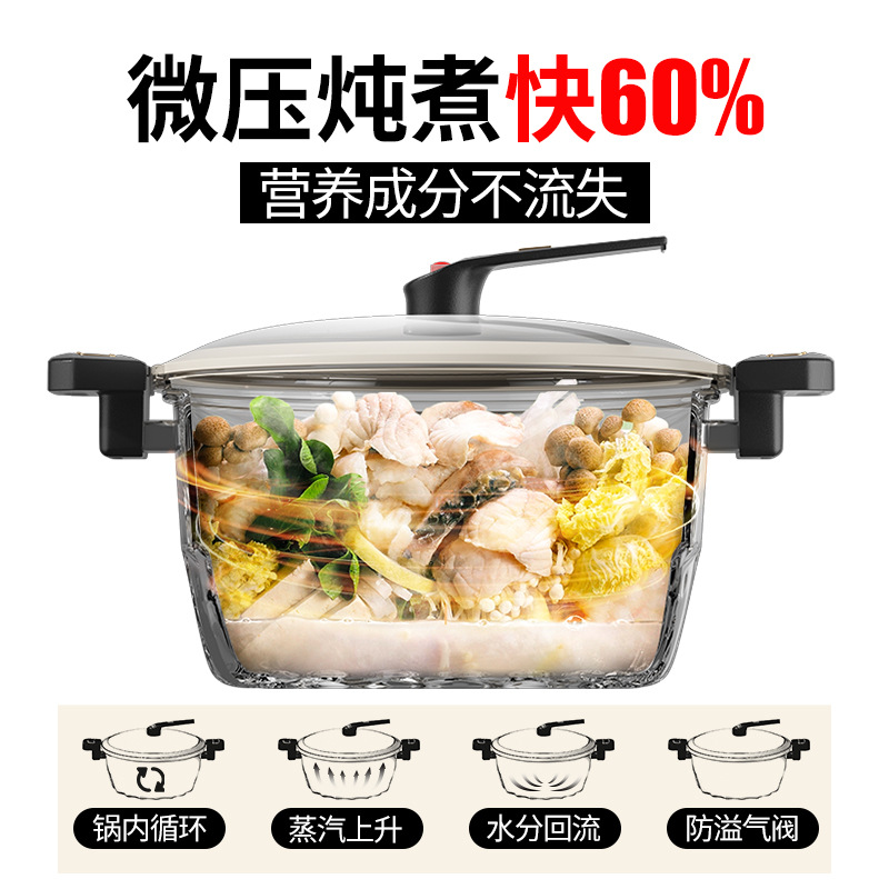 Nuevo tipo de cocina multifuncional de cocina antiadherente de gran capacidad de cocina general de cocina