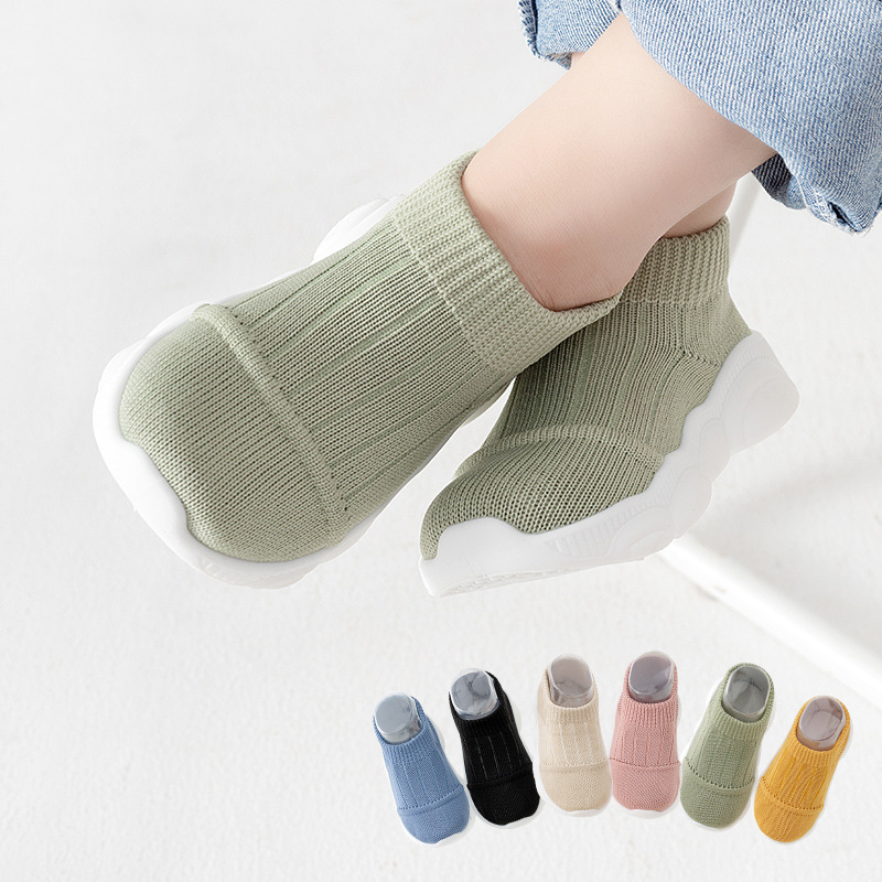 Nuevos zapatos para bebés, zapatos de piso para niños, zapatos de calcetines para bebés, zapatos para niños pequeños, primavera y otoño