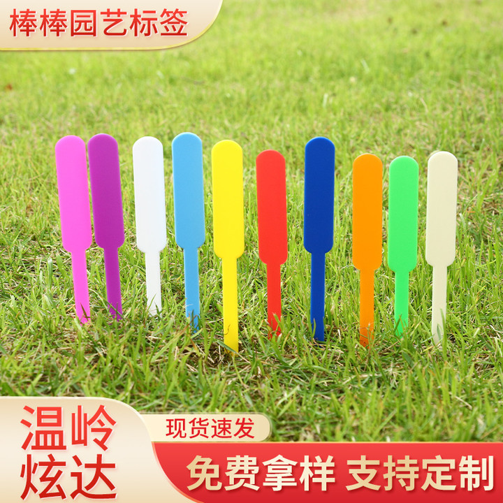 pp加厚棒棒园艺多肉植物标签塑料记号牌防水防晒盆栽标识牌标签