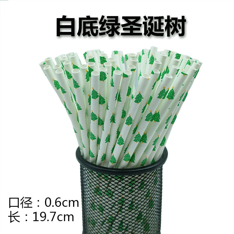 Serie de Navidad papel desechable papel Kraft calidad tubo creativo boda apoyos fiesta banquete papel paja