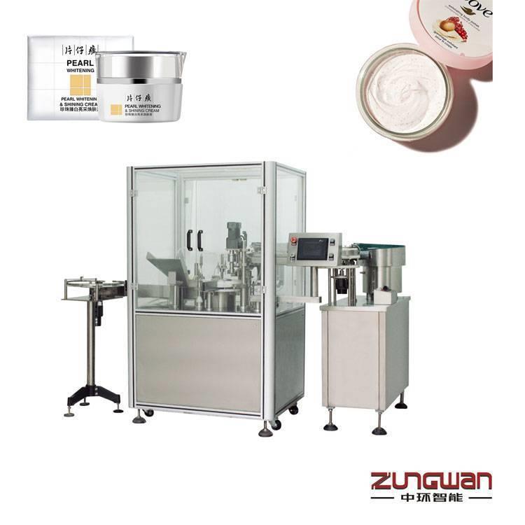 全自动药剂灌装旋盖机，浙江温州水乳灌装机，面霜旋盖机厂家灌装