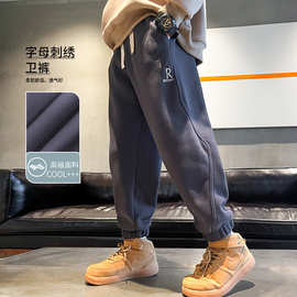 童装2025秋冬新款儿童裤子男童卫裤冬季加绒加厚长裤男大童休闲裤