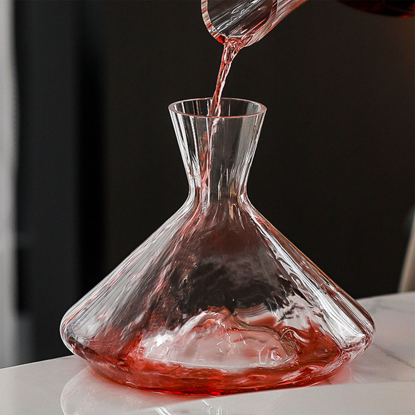 Crystal creative wine decanter with rhinestones