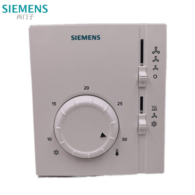SIEMENS西门子家用机械式三速房间用温控器开关面板RAB11.1两管制
