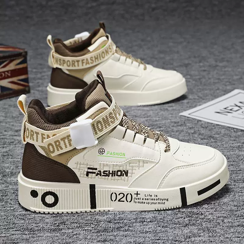 Winter footwear, high sneakers for boys, universal keep warm sports shoes for leisure