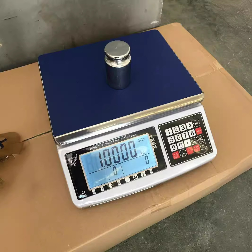 2024 nuevo contador de básculas básculas electrónicas básculas de mesa básculas pesadores básculas de números 30KG básculas de pantalla grande comercio exterior