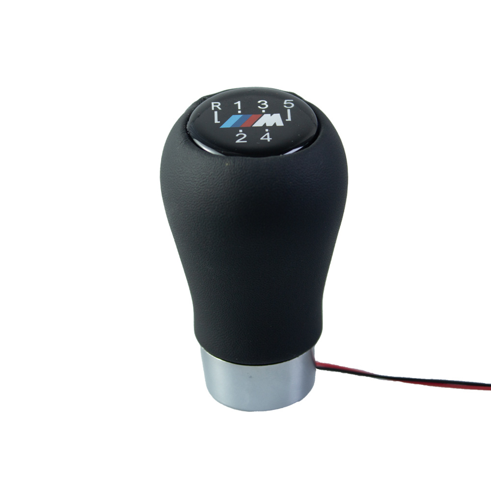 Suitable for Bmw Bmw Car Customized Gear Handle Led Red Light Manual Gear Shift Handball Gear Lever Accessories
