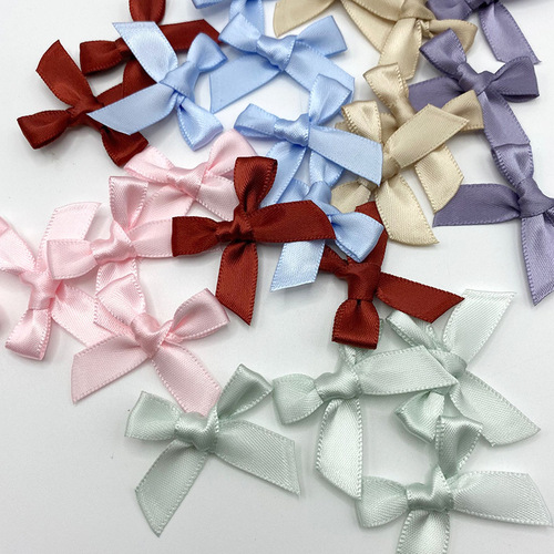 3-point double-sided polyester semi-finished product with bow, handmade diy clothing, shoes and hats, doll gift box, decorative accessories