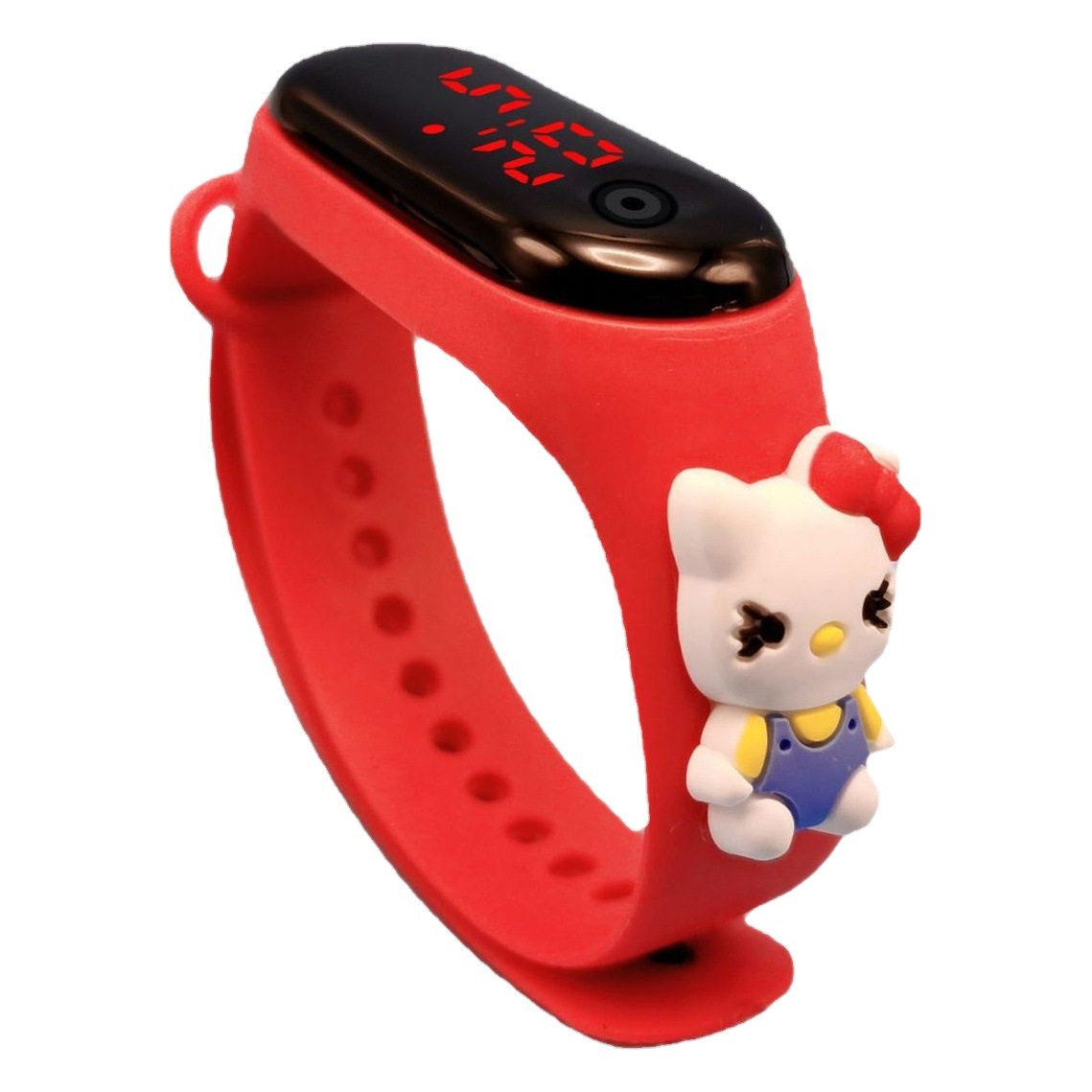 En stock al por mayor M3 reloj de muñeca de luz roja led reloj electrónico creativo estudiante plástico pulsera de dibujos animados niños reloj deportivo