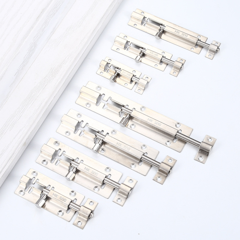 304 stainless steel latch 1.2/1.5/2.534568/10 inch latch shutter lengthened door bolt door lock 304 stainless steel latch 1.2/1.5/2.534568/10 inch latch shutter lengthened door bolt door lock