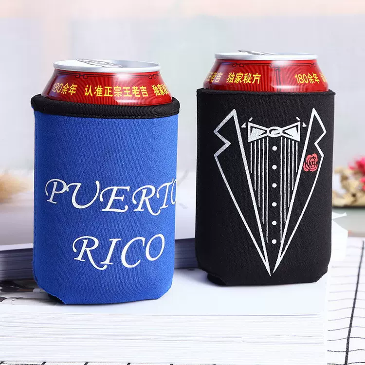 厂家生产新款潜水料杯套 创意连底可乐杯套便携啤酒杯套