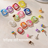 Rainbow cute nail decoration, Japanese nail stickers, new collection