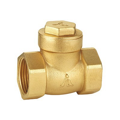 黄铜卧式止回阀4分6分1寸内丝管道止逆阀单流阀巨泉阀门厂家现货