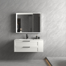 帝可浴室柜组合一体盆橡木洗漱台岩板洗手台简约卫生间新款2025