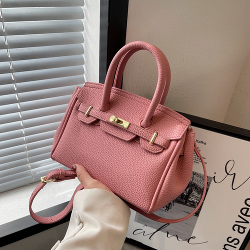Spring textured bags  new trendy bags women's bags fashionable and versatile ins crossbody bag handbag platinum bag