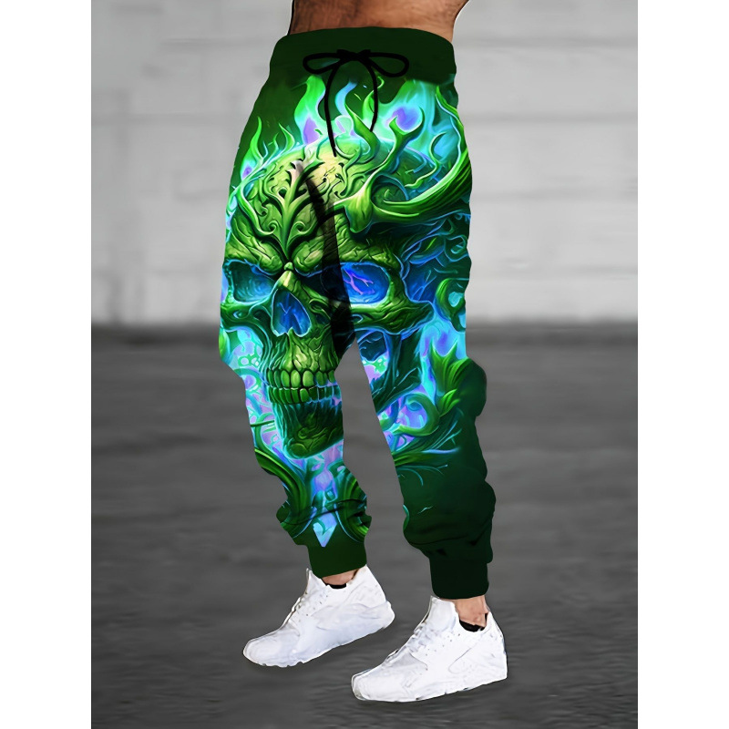 Otoño de 2025 nuevos pantalones casuales europeos y estadounidenses transfronterizos pantalones de impresión digital 3D directos de fábrica