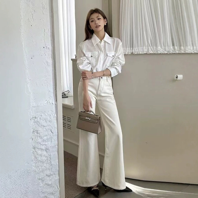 Home Page 052-51 Thirteen Lines "Coffee Denim" Non-Tapered Wide-Leg Flared Jeans 2219 Home Page 052-51 Thirteen Lines "Coffee Denim" Non-Tapered Wide-Leg Flared Jeans 2219