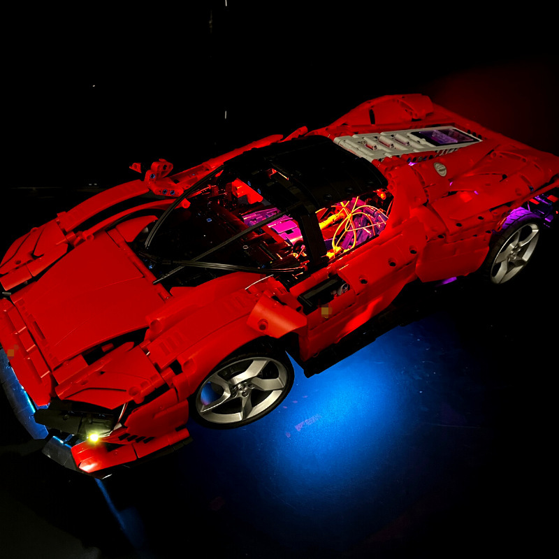 Building blocks 42143SP3 Fara sports car modified building blocks Group parts remote control Electric Motor LED building blocks lighting Building blocks 42143SP3 Fara sports car modified building blocks Group parts remote control Electric Motor LED building blocks lighting