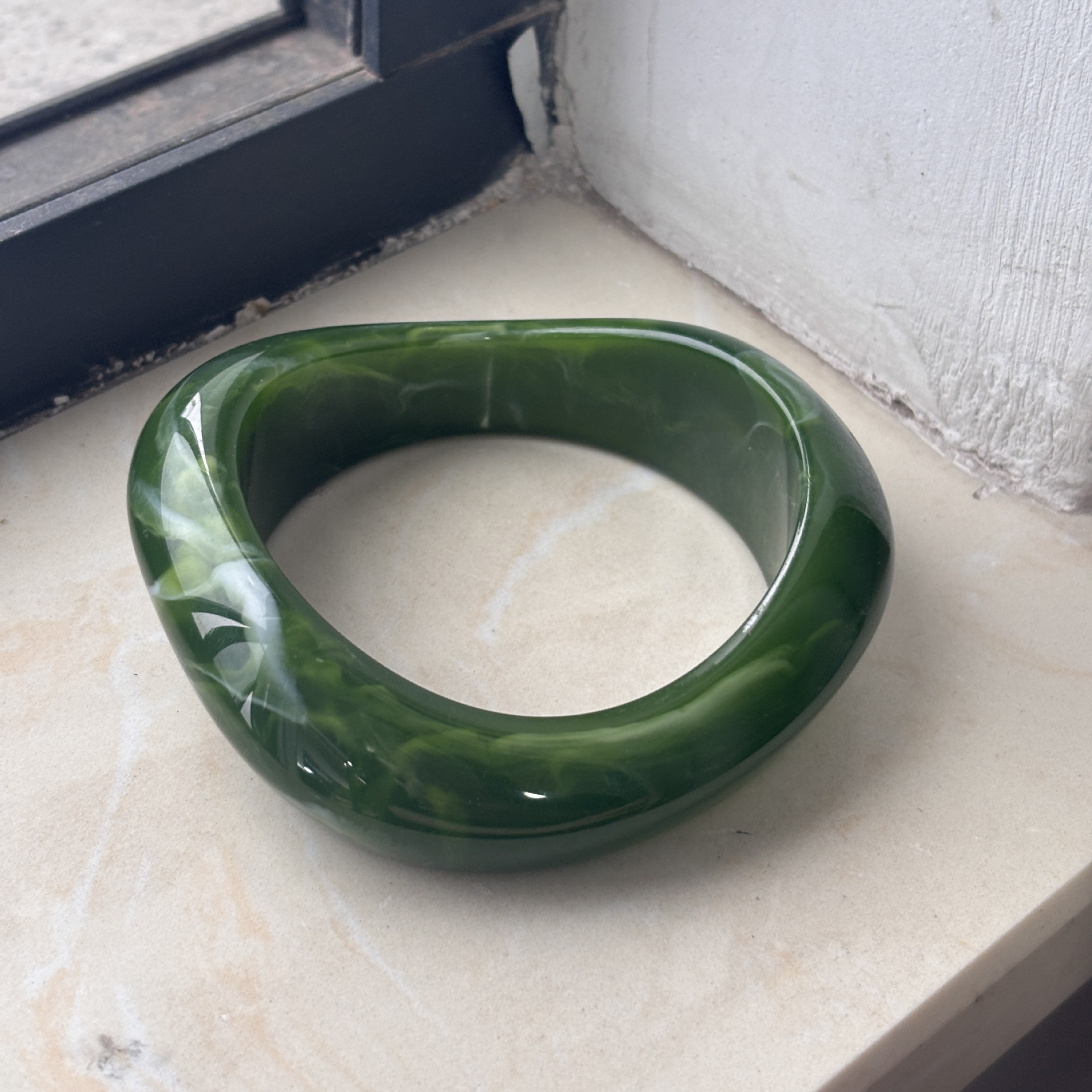 Dark green brushed
