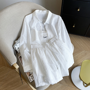 Guangzhou thirteen lines of high goods ~ sunscreen casual suit small loose shorts three-piece women's summer