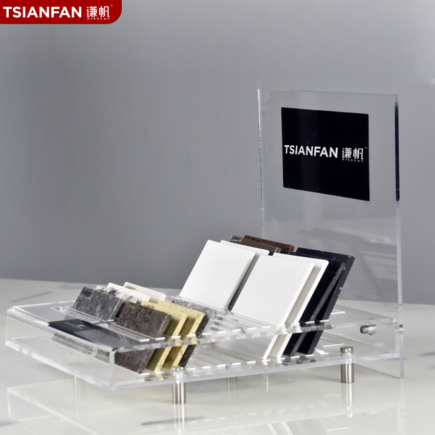 木纹瓷砖小样展示架连纹岩板石材样品展架大理石地砖亚克力架子