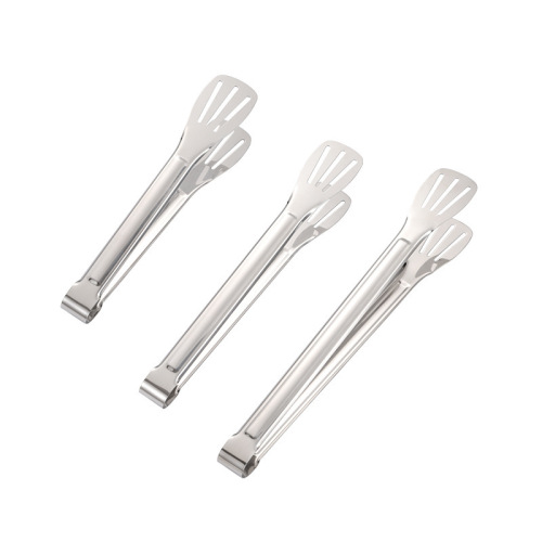 304 three-line thickened stainless steel food clips food clips buffet steak bread barbecue barbecue clips