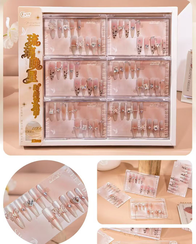 Estampado de ojos de gato con armadura, pegatinas de uñas con gelatina, dibujos animados de estudiantes lindos, desmontables, ponis con armadura image 122