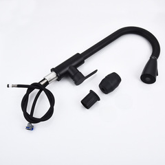 抽拉廚房水龍頭 洗菜盆旋轉洗衣池水槽萬向304不鏽鋼廚房龍頭冷熱