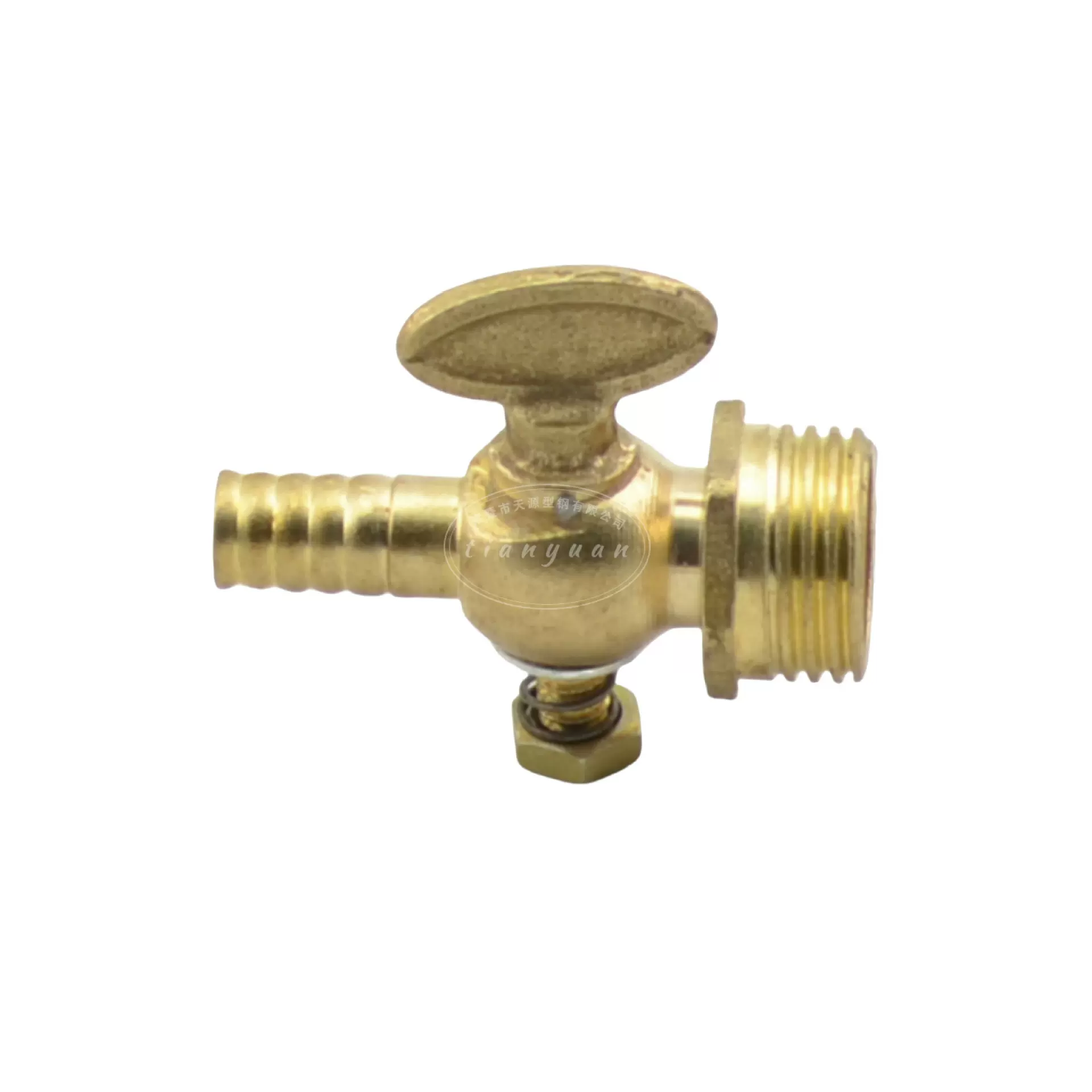 厂家直批DN15外丝铜燃气阀 煤气开关 优质黄铜定位考克全铜材质