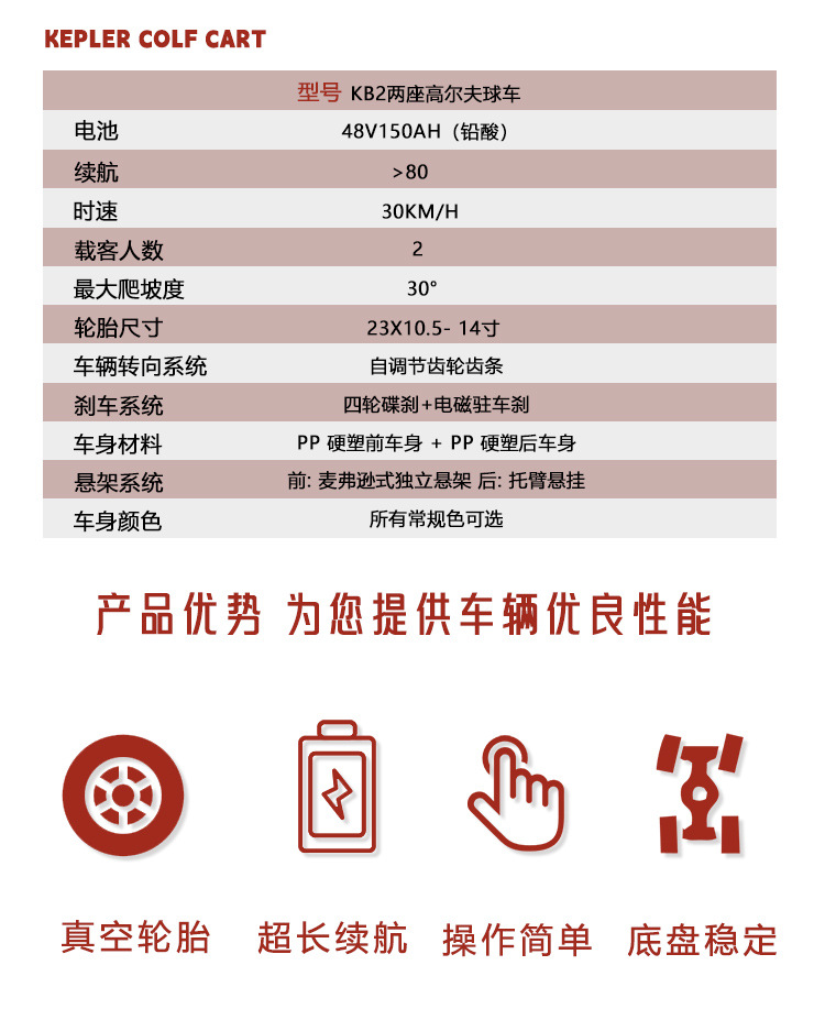 New Electric Sightseeing Car, Scenic Spot, Hotel Reception, Real Estate Viewing Car, Security Patrol Car, Electric Golf Cart