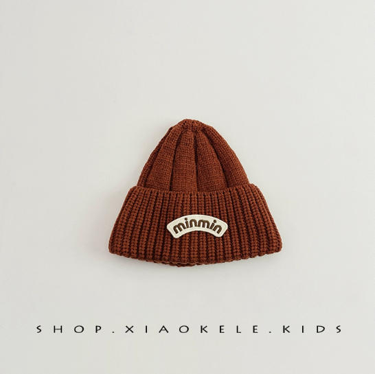 ins bebés coreanos de color sólido extranjero para niños madres y bebés sombreros de lana otoño y invierno estilo coreano sombreros de punto versátiles