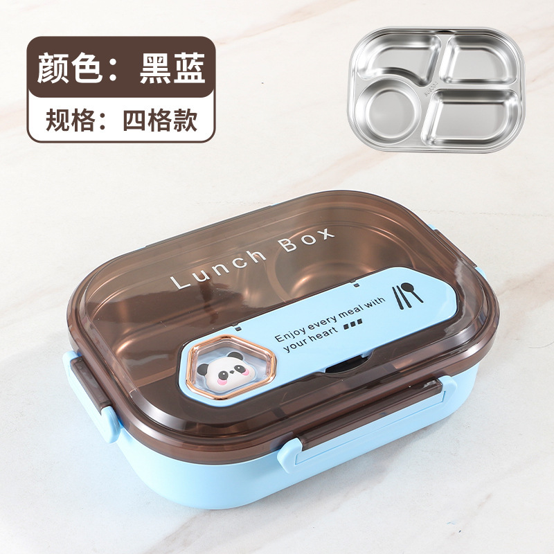 弁当箱 304ステンレス製 学生用弁当箱 会社員用弁当箱 食材分離 ポータブル保温弁当箱 仕切り付き弁当箱|undefined