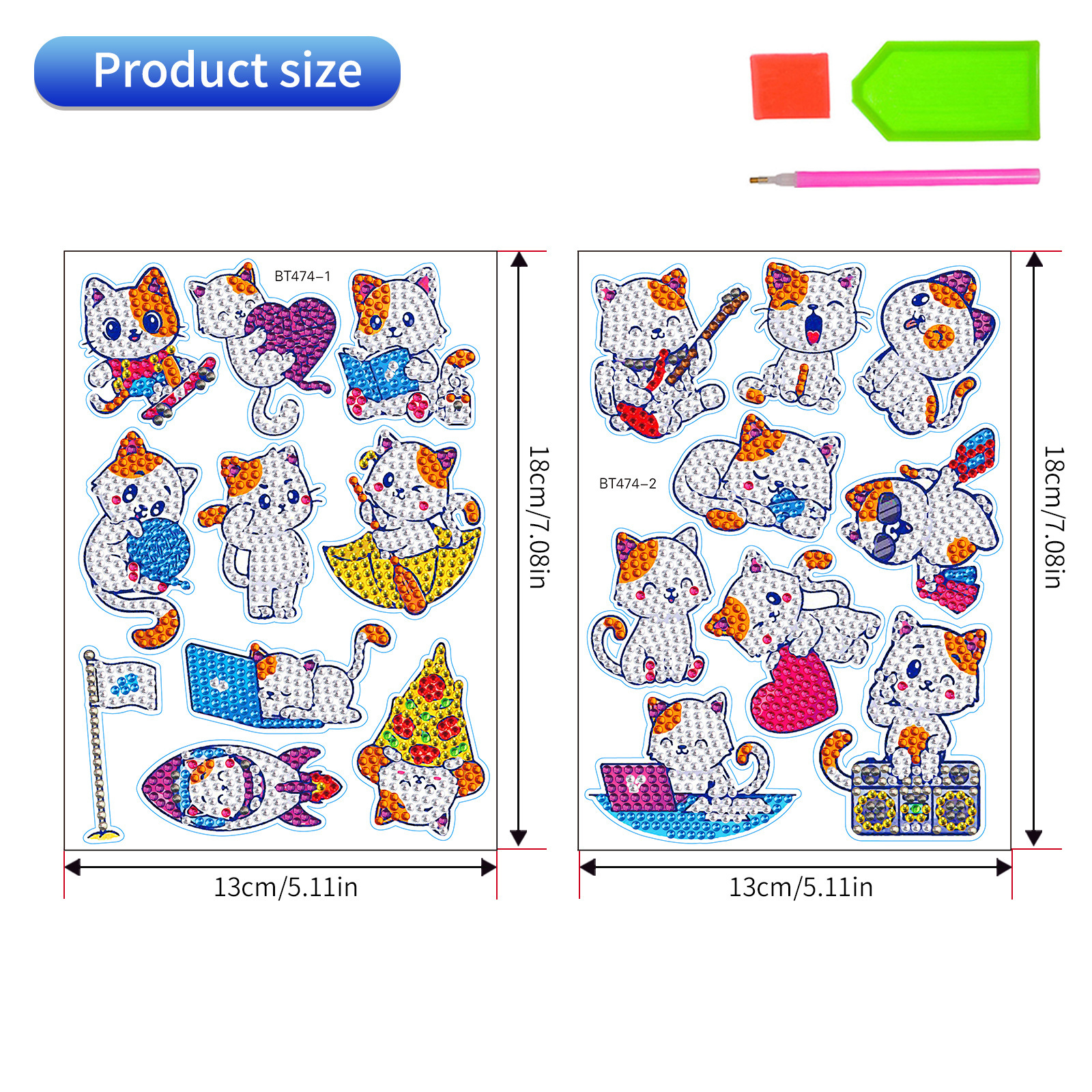 Animal de dibujos animados transfronterizos elefantes dibujos de diamantes DIY aleatorios ladrillos dibujos de pared dibujos de perforación dibujos de juguetes al por mayor